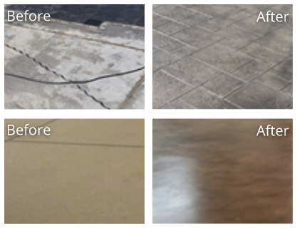 Concrete Before and After